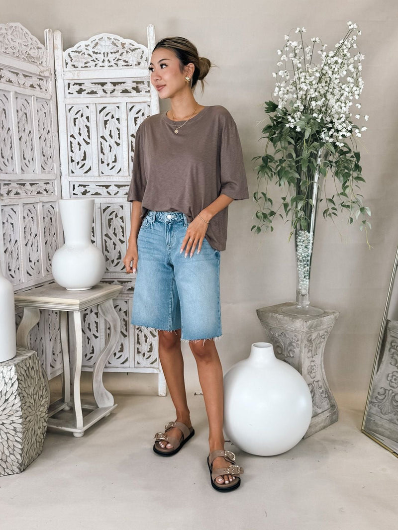 L'Agence Elise L/R Bermuda Shorts
