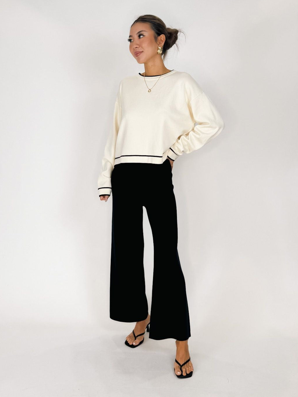 Splendid Christa Crop Sweater Pant
