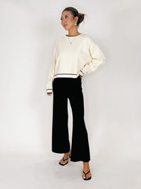 Splendid Christa Crop Sweater Pant