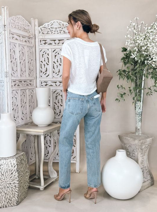 Perfectwhitetee Rosie Jersey V Neck