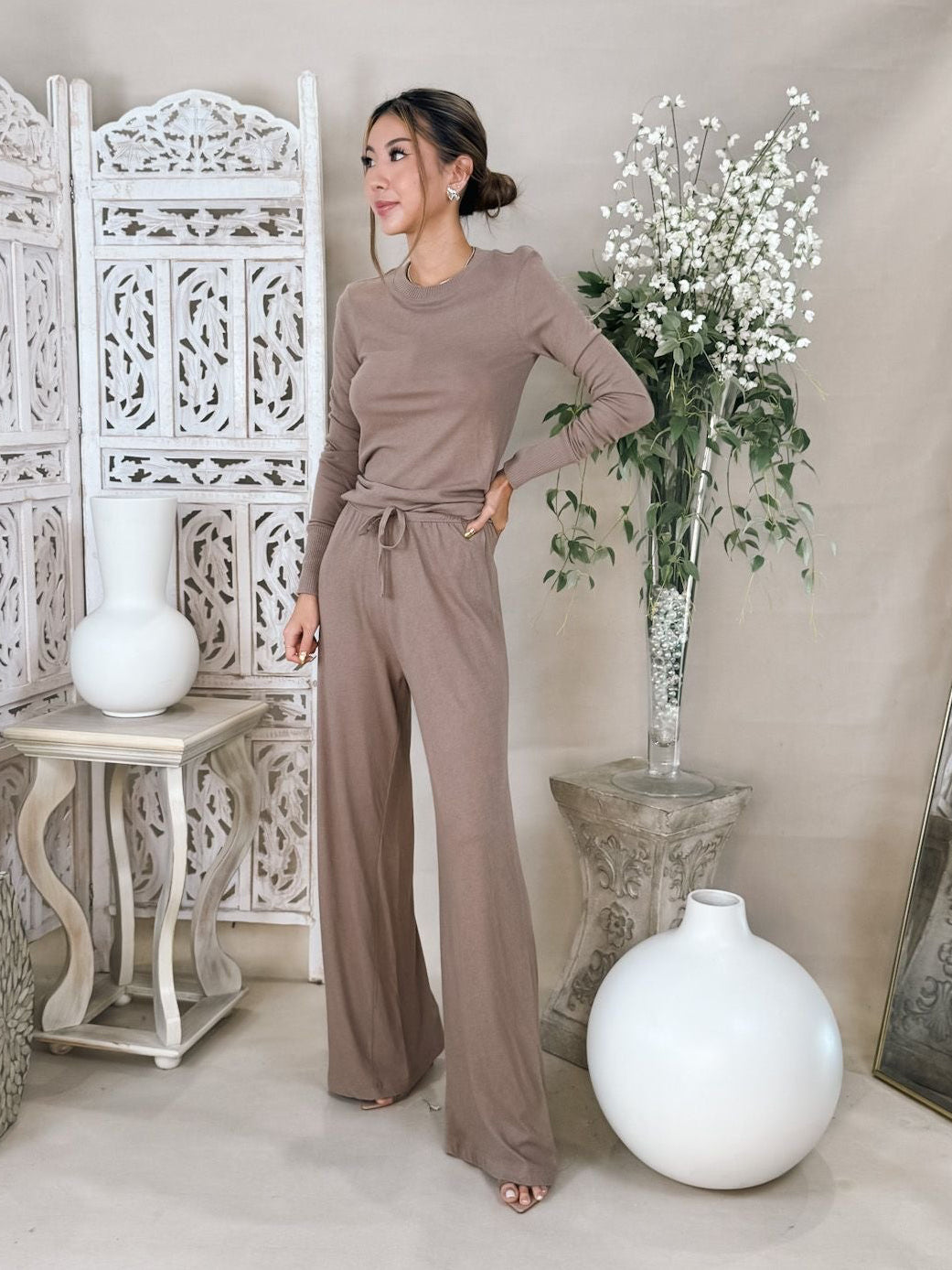 Enza Costa Cashmere Drawcord Pant