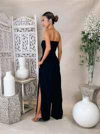 Elan Strapless Smocked Jumpsuit