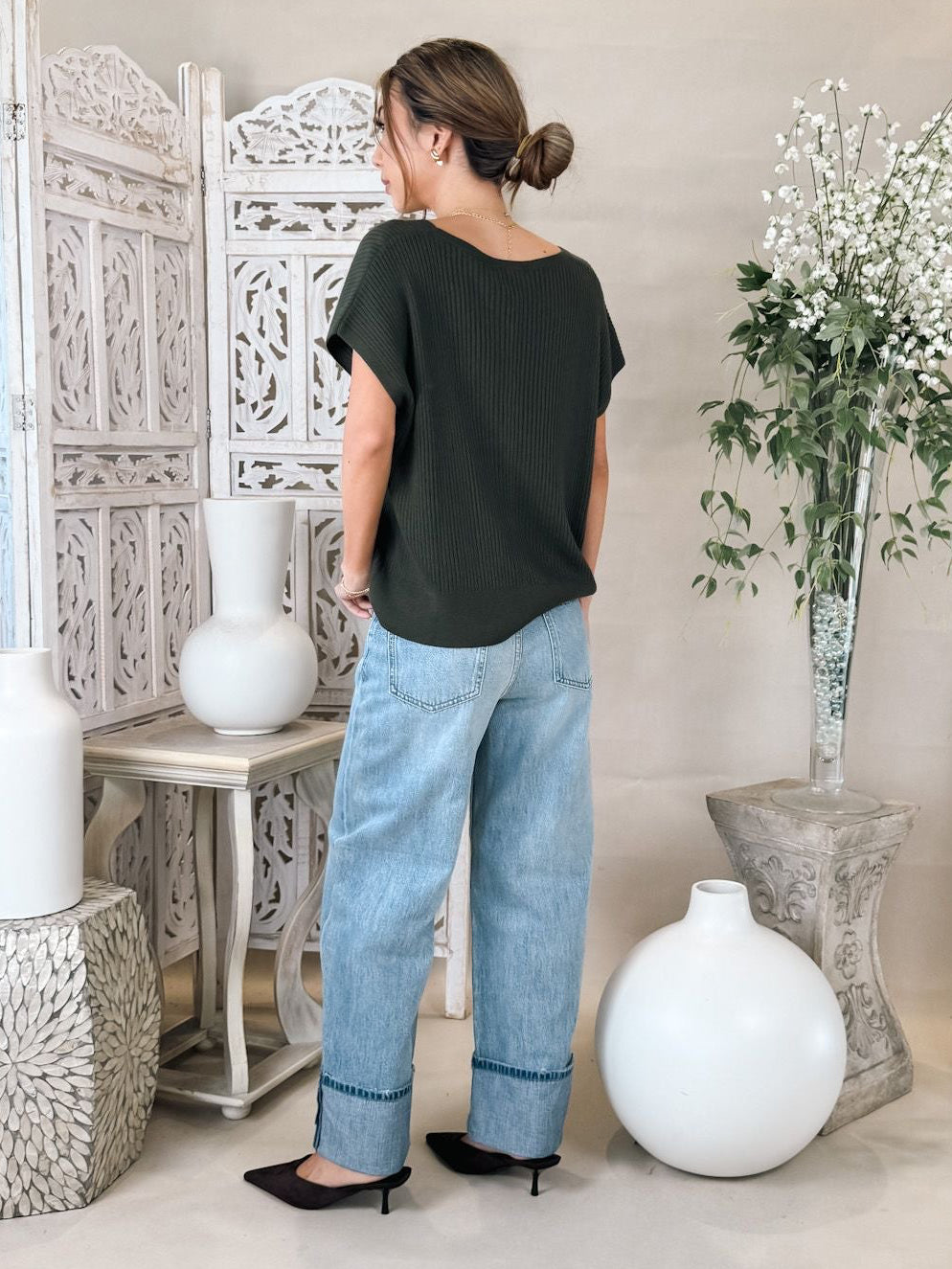 Pistola Ryder High Rise Cuffed Straight