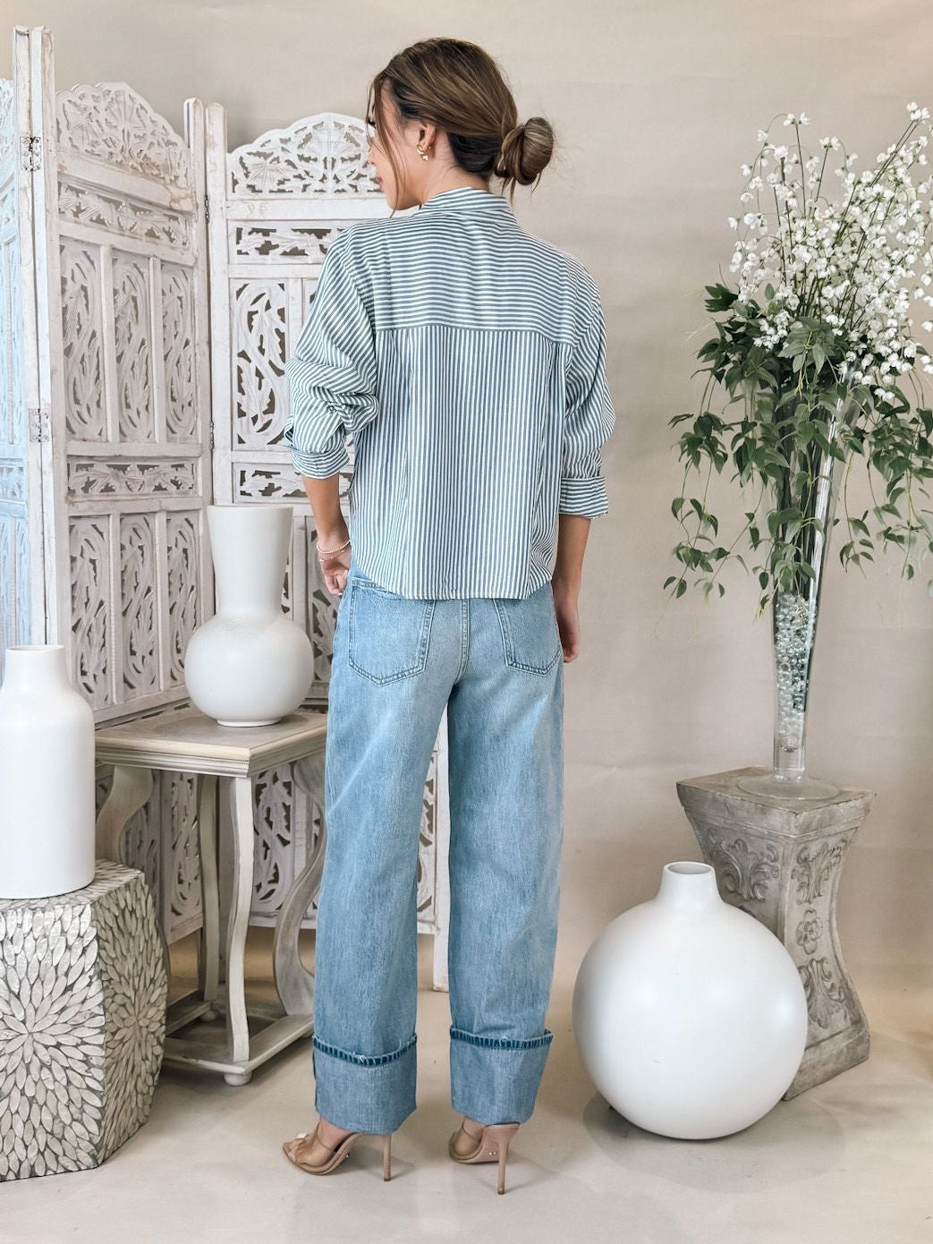 Pistola Ryder High Rise Cuffed Straight