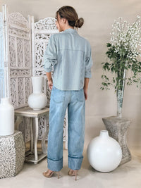 Pistola Ryder High Rise Cuffed Straight