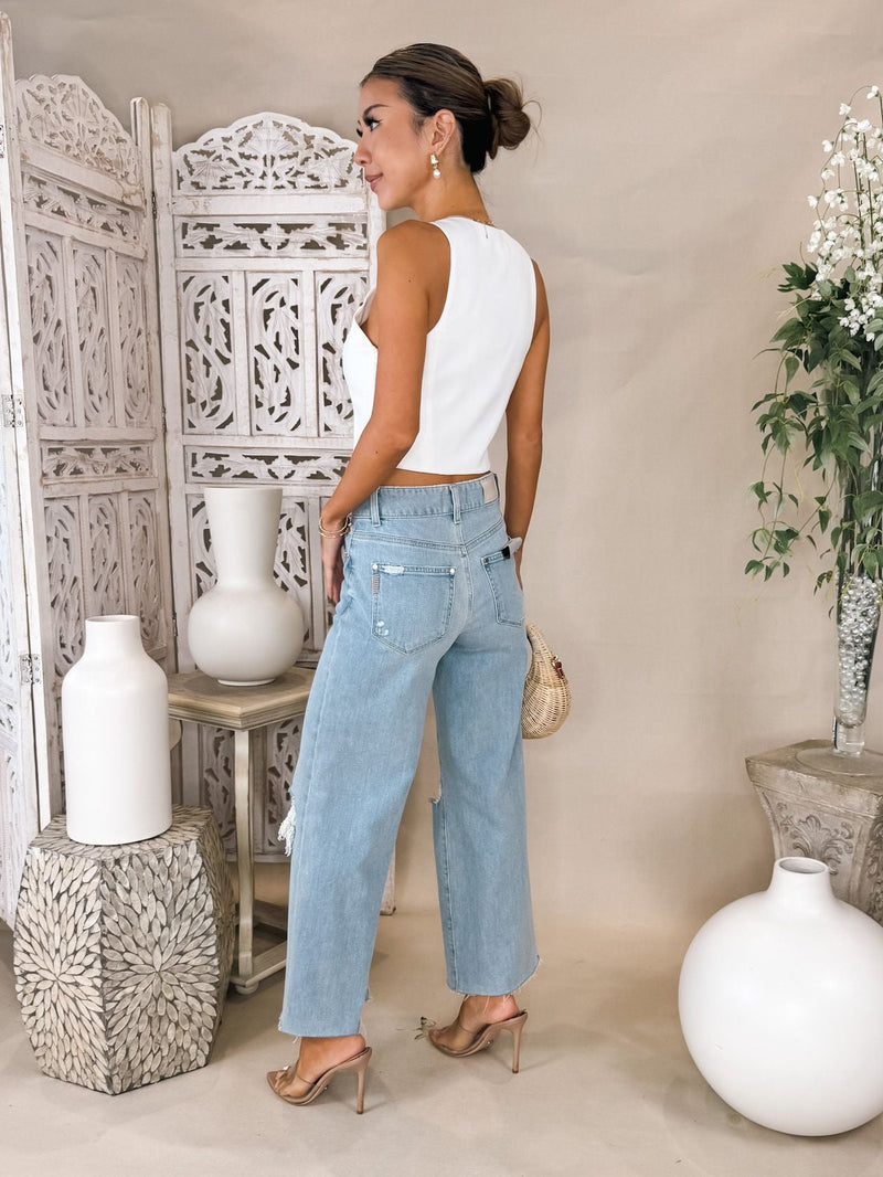 Paige Sasha Ankle Raw Hem Jean