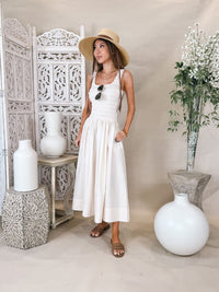 Pistola Alessia Smocked Drop Waist Dress