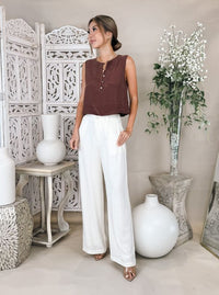 Bella Dahl S/L Half Placket Top