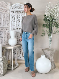 Michael Stars Roxy Balloon Sleeve Top