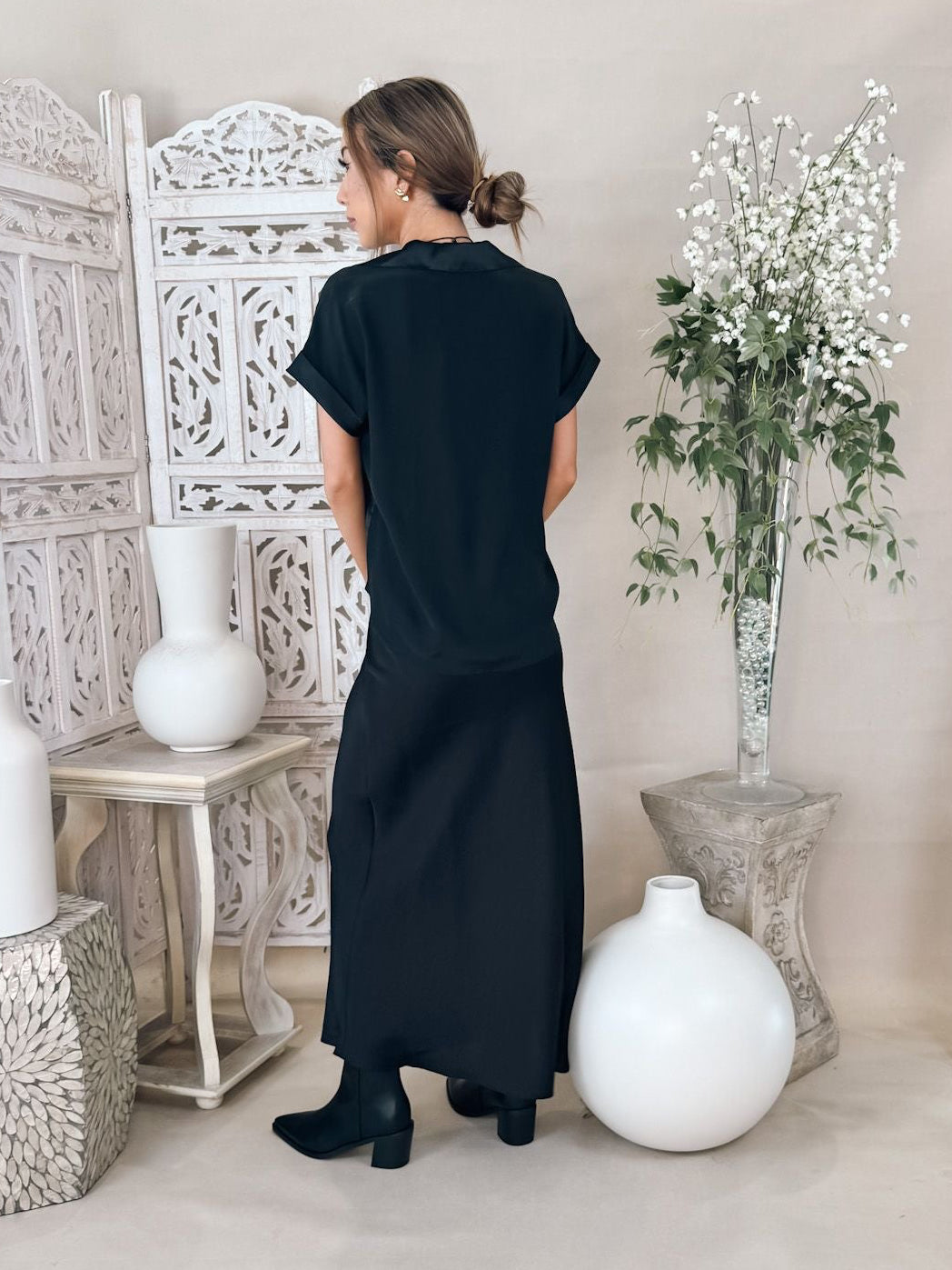 Z Supply Izabel Luxe Satin Skirt