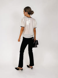 Frame The Tie Puff Sleeve Blouse
