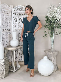 Perfectwhitetee Hendrix Cotton SS Boxy V Neck Tee