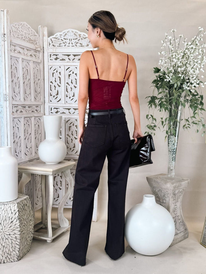 L'Agence Gelina Ruched Bodysuit