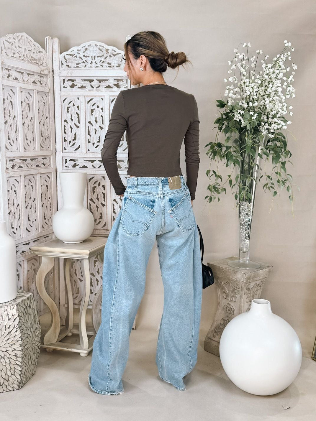 aligrace Tilt Barrel Jean