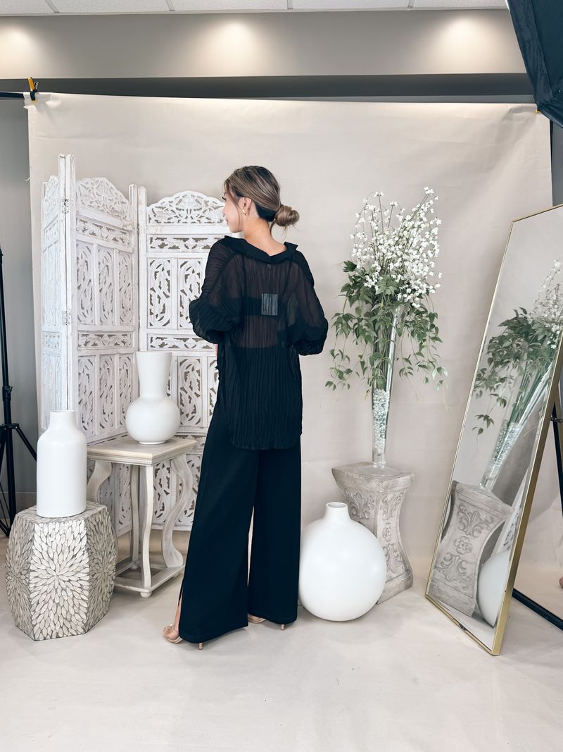 Bella Dahl Flowy Pleated Shirt