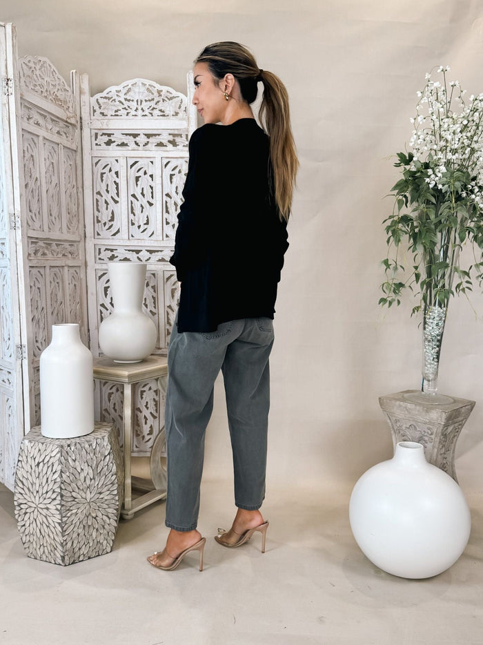 Enza Costa Silk Knit V-Neck Cardi