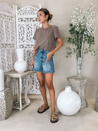 Pistola Saige High Rise A-Line Short