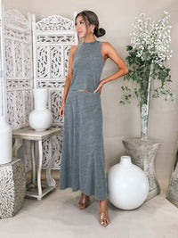 perfectwhitetee Liza Slub Jersey Skirt