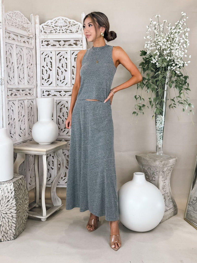 perfectwhitetee Liza Slub Jersey Skirt