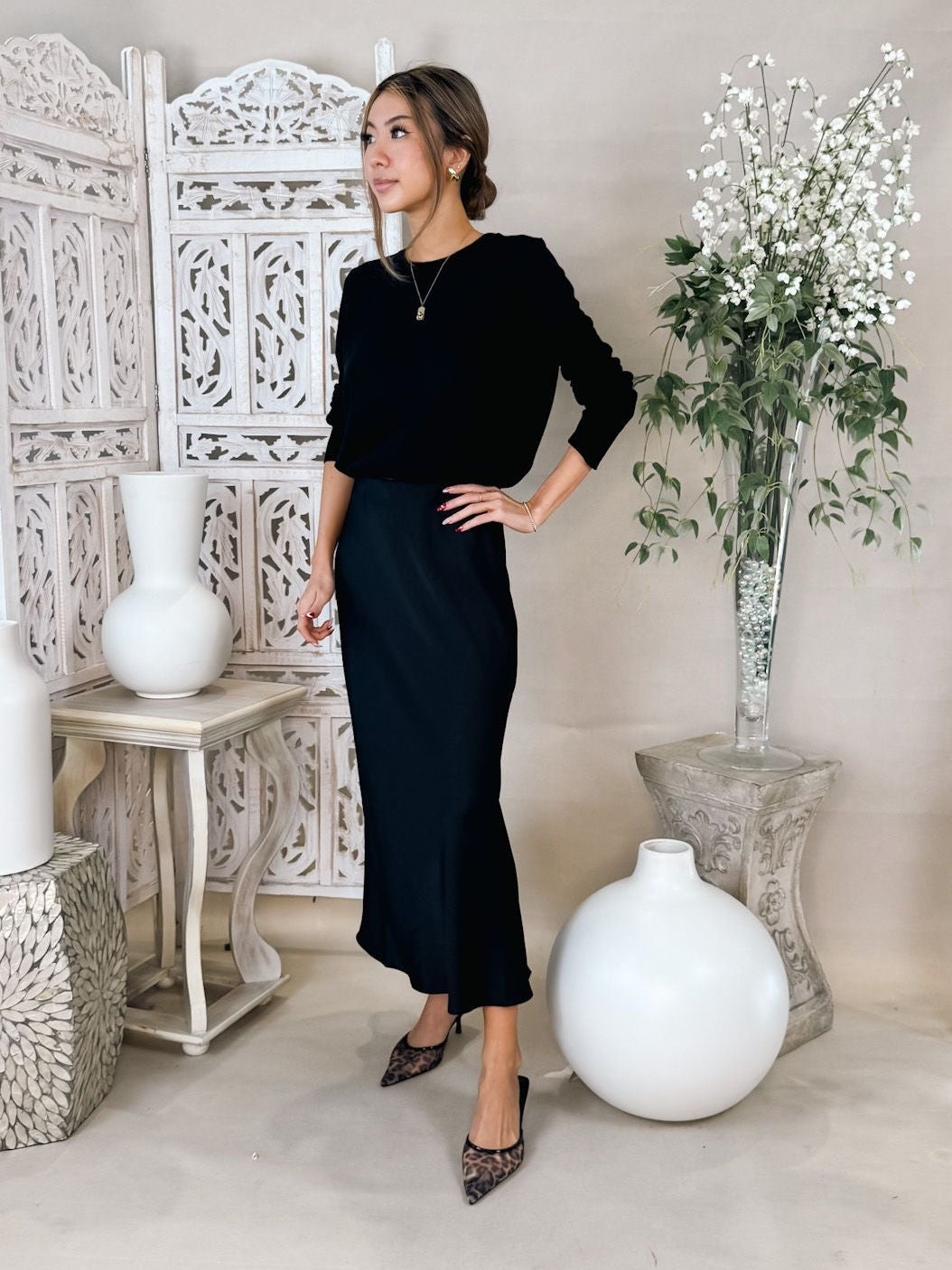 Z Supply Izabel Luxe Satin Skirt