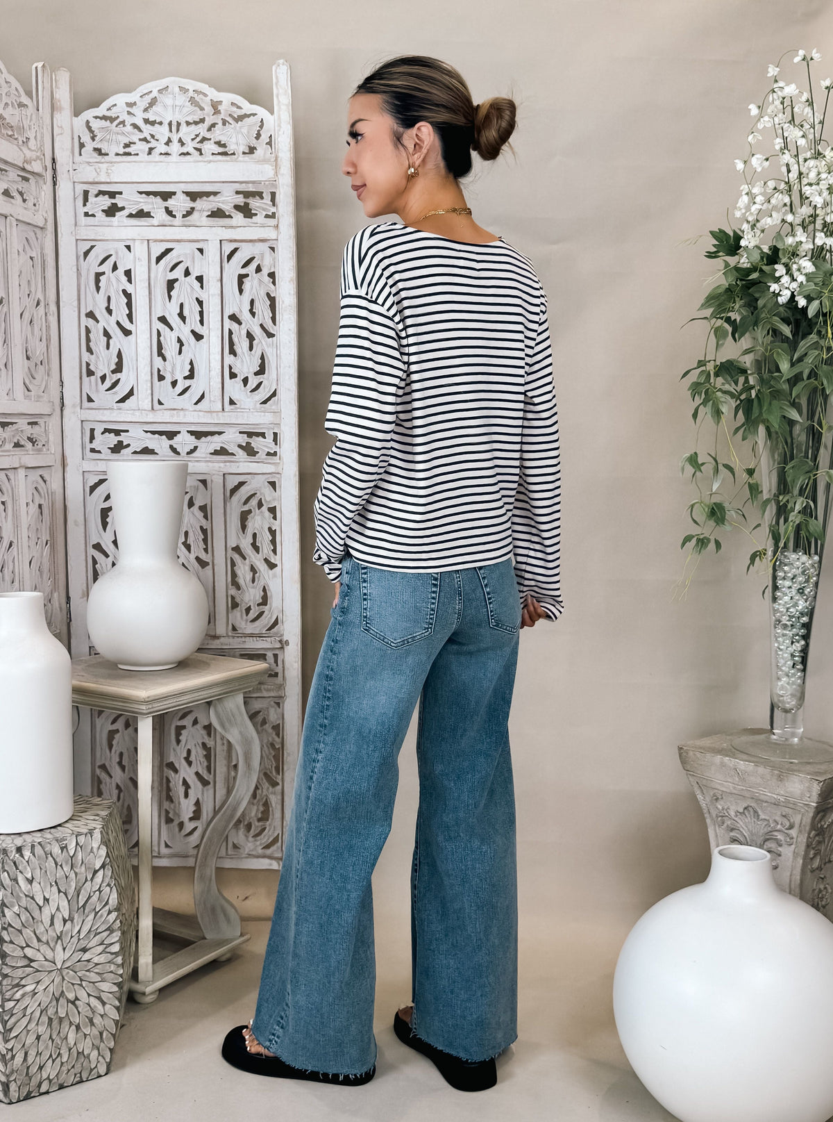 Vir Vita Camille Striped Top