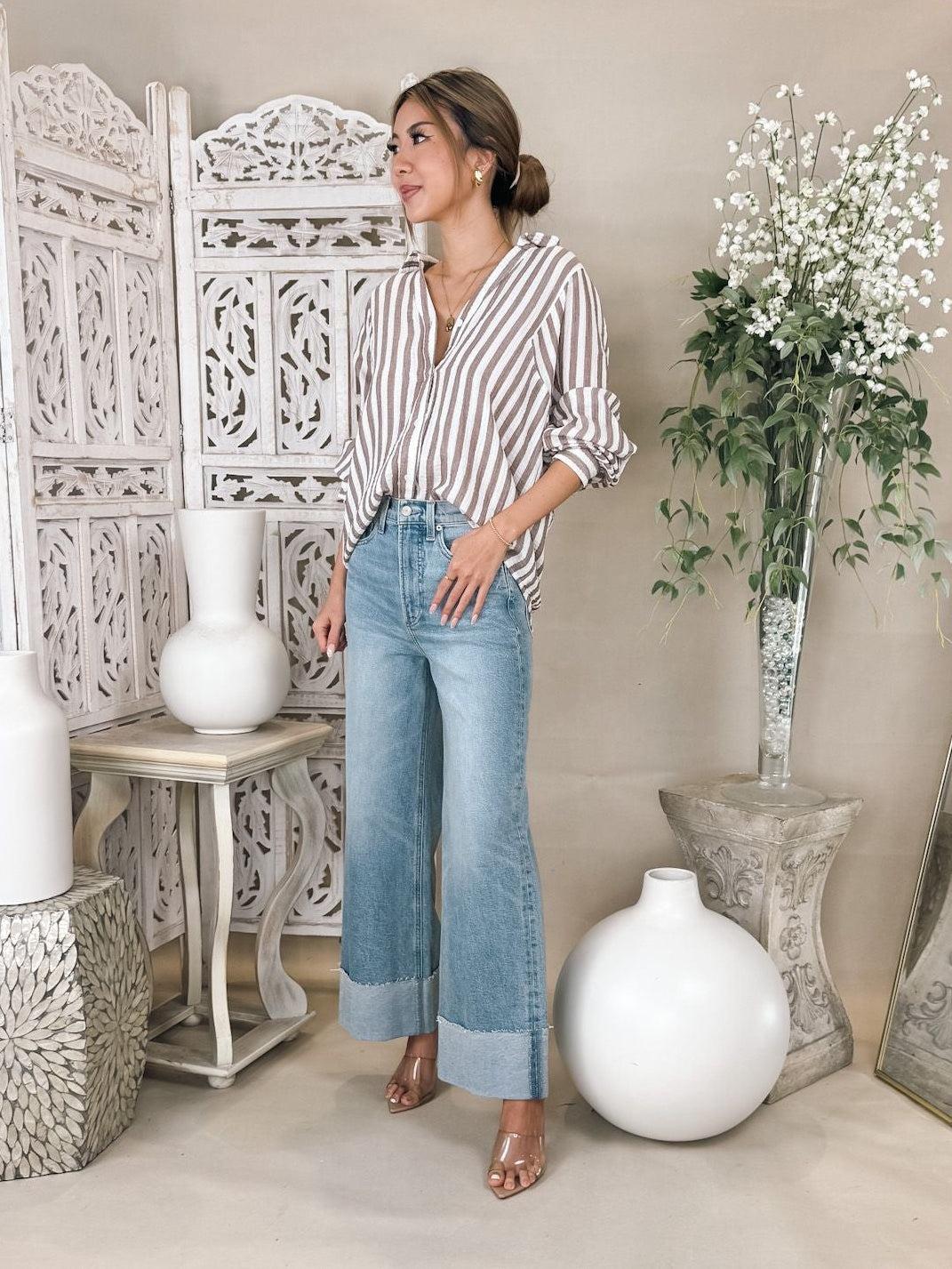 Pistola Lana Crop Cuffed H/R Ultra Wide Leg Jean