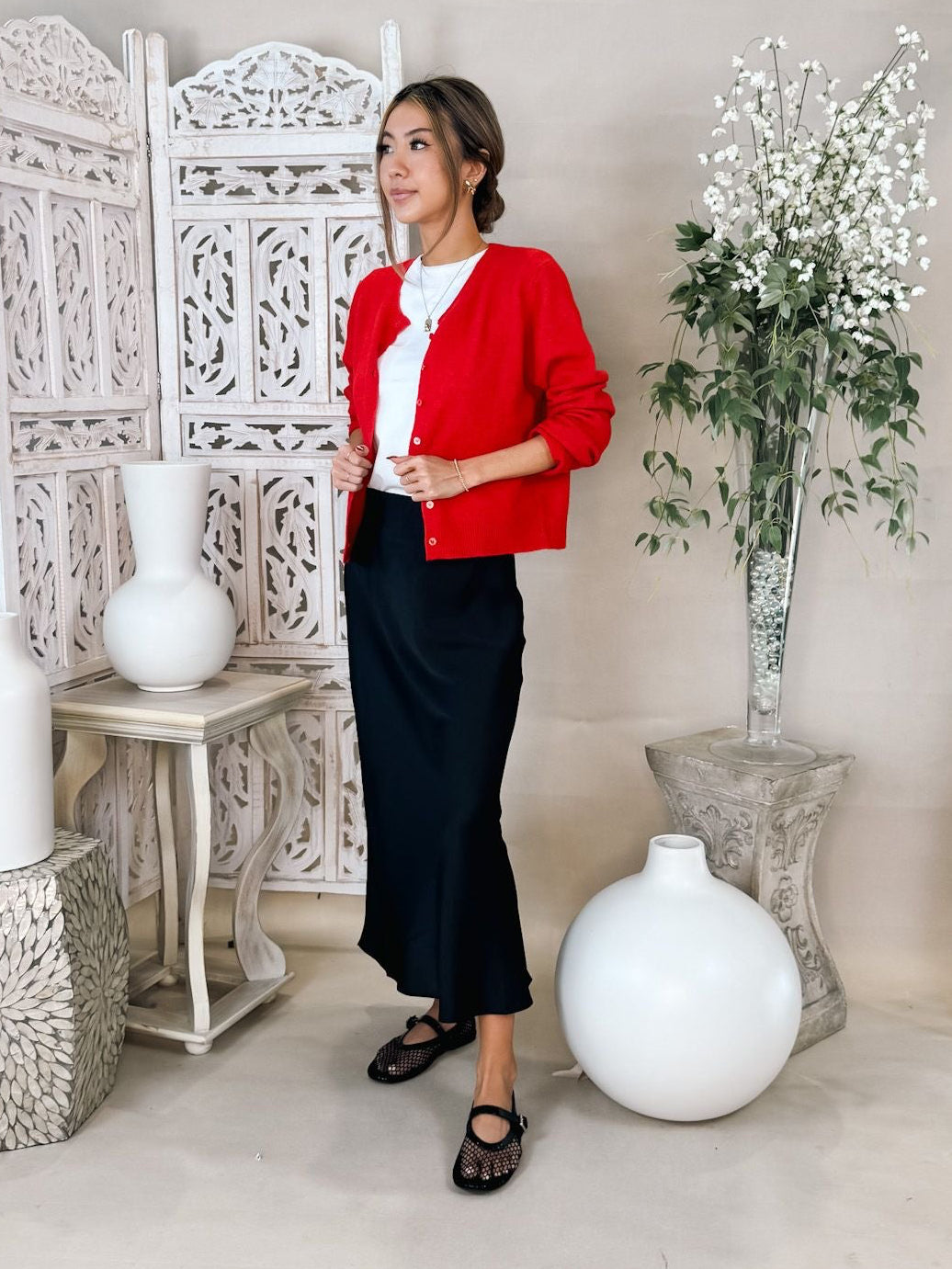 Z Supply Izabel Luxe Satin Skirt