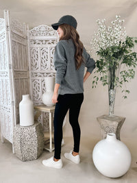 perfectwhitetee Dakota Fleece V Neck L/S Sweatshirt