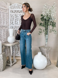 Pistola Kyra Ankle High Rise Bowed Ankle Jean