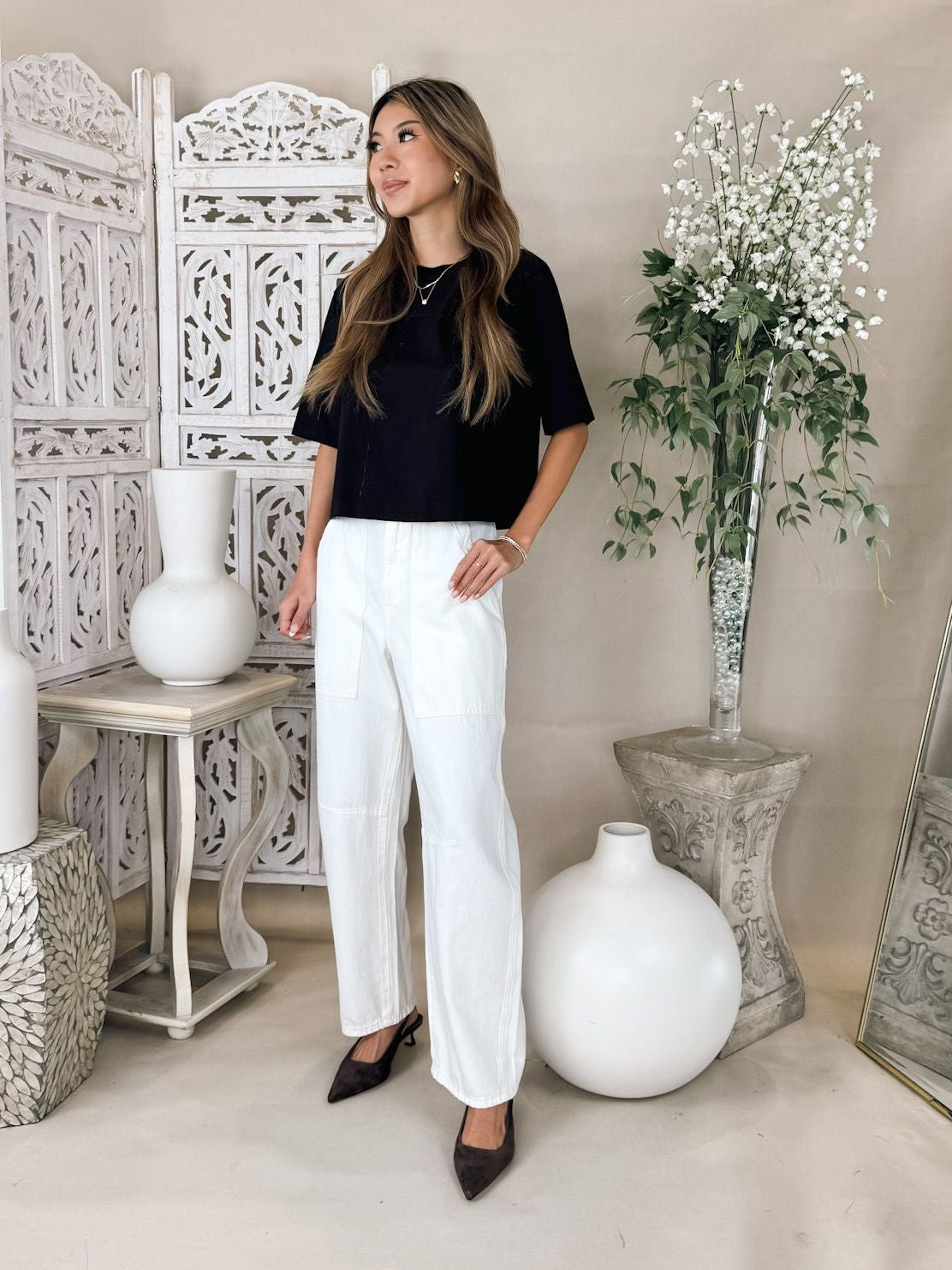 Enza Costa Utility Pant in Italian Denim