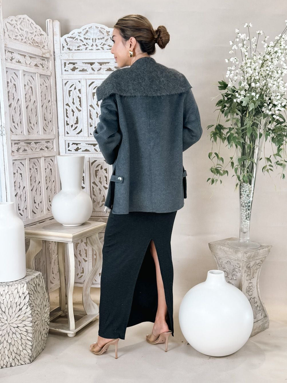 Stillwater Rib L/S Maxi Dress
