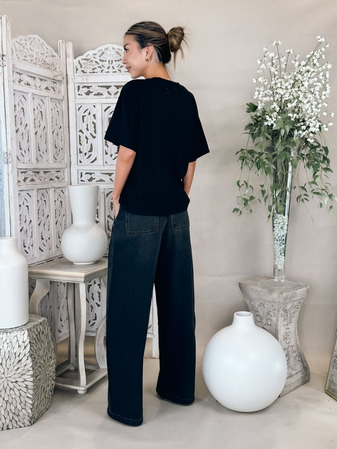 Pistola Lottie High Rise Relaxed Bowed Leg