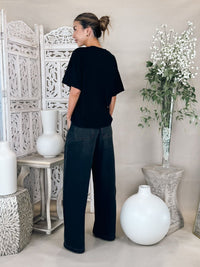 Pistola Lottie High Rise Relaxed Bowed Leg