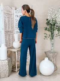 Z Supply Circuit Knit Denim Sweatshirt