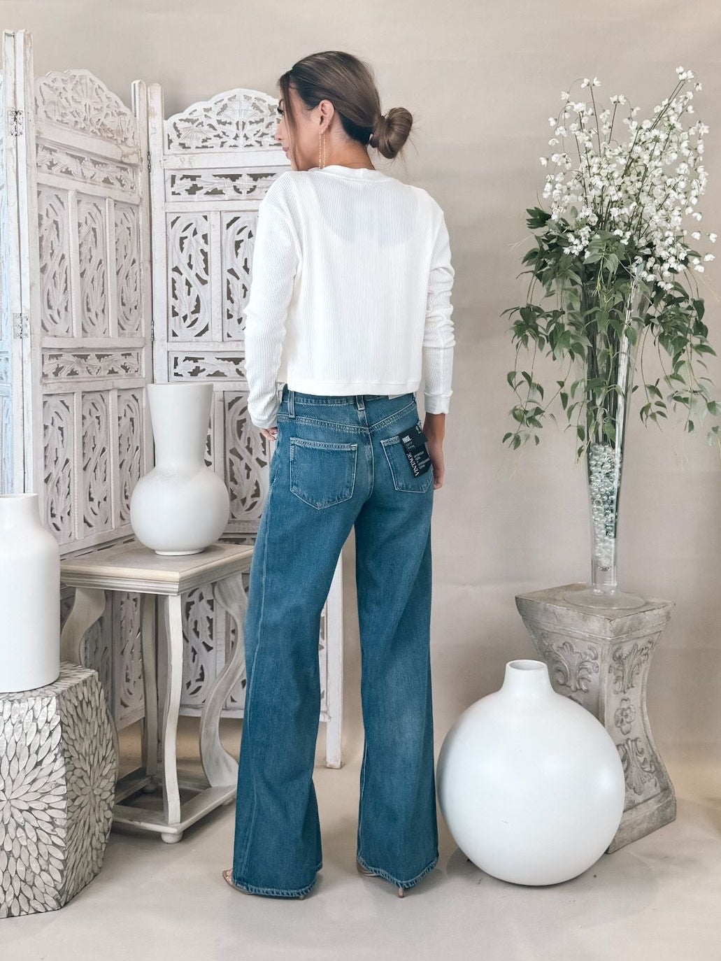 Vir Vita Aurelia Square Neck Top