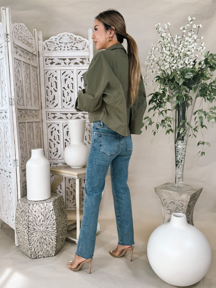Elan Cropped Trench Jacket