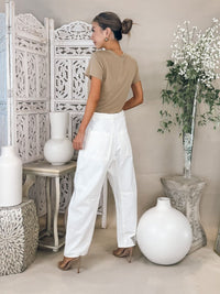 Enza Costa Utility Pant in Italian Denim