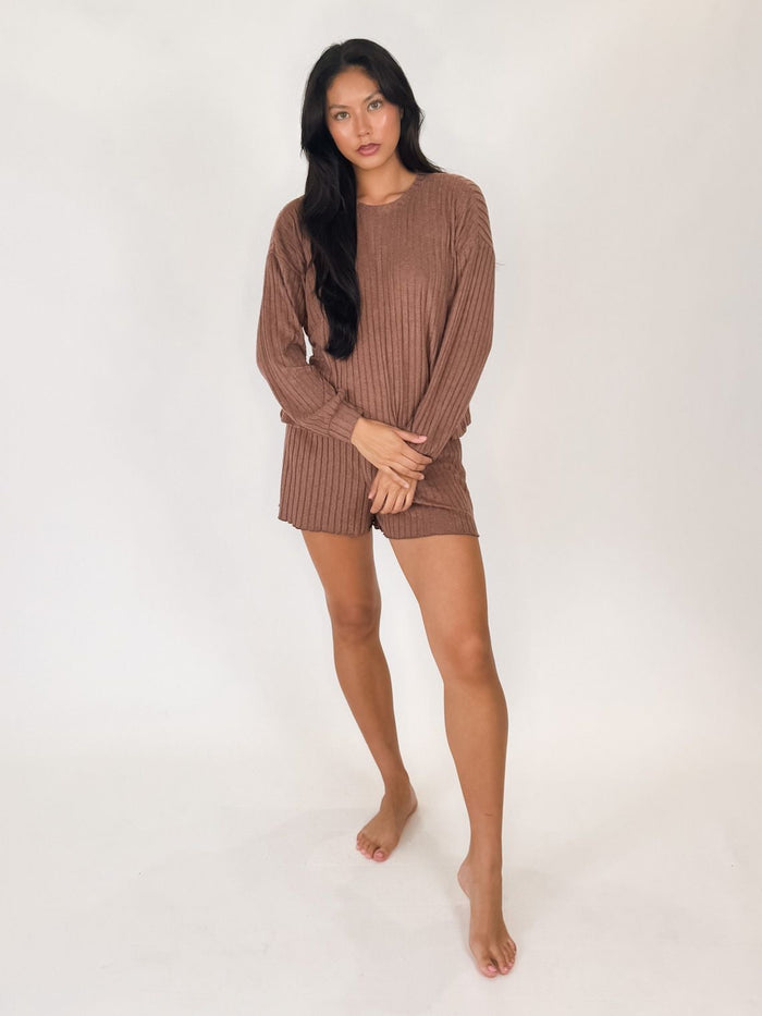 Z Supply Daydream Rib L/S Top