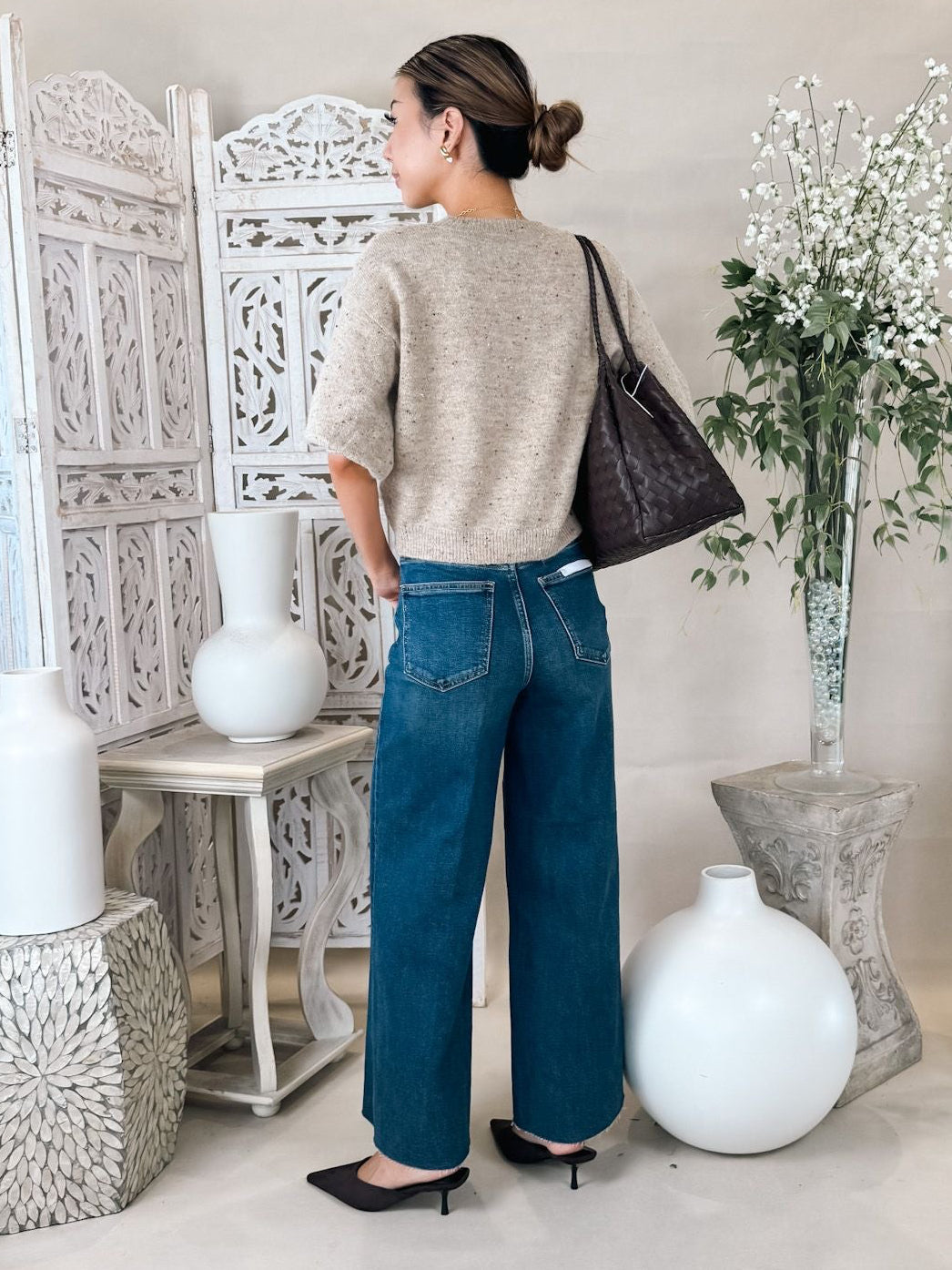 Pistola Lana Crop High Rise Ultra Wide Leg