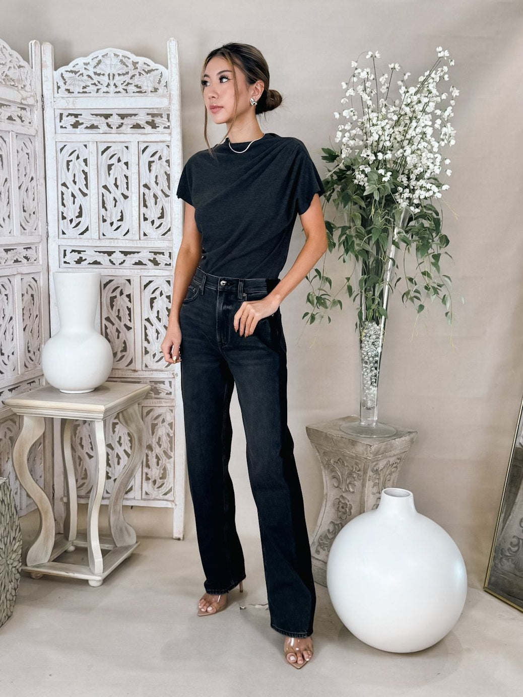 Pistola Wes High Rise Barrel Jean