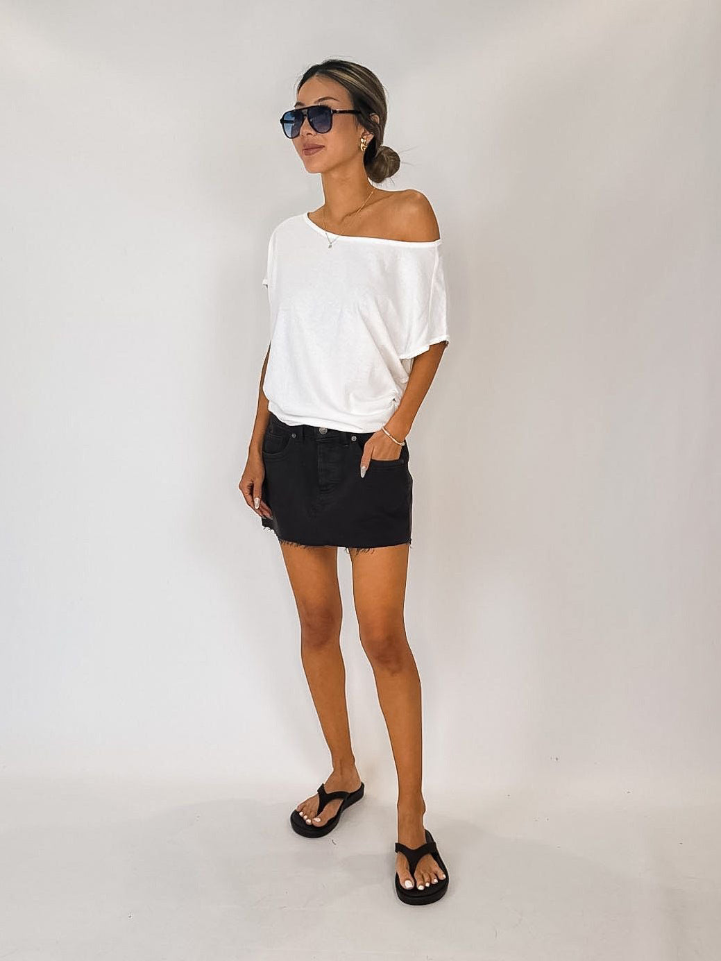 Free People Lainey Low Rise Mini Skirt