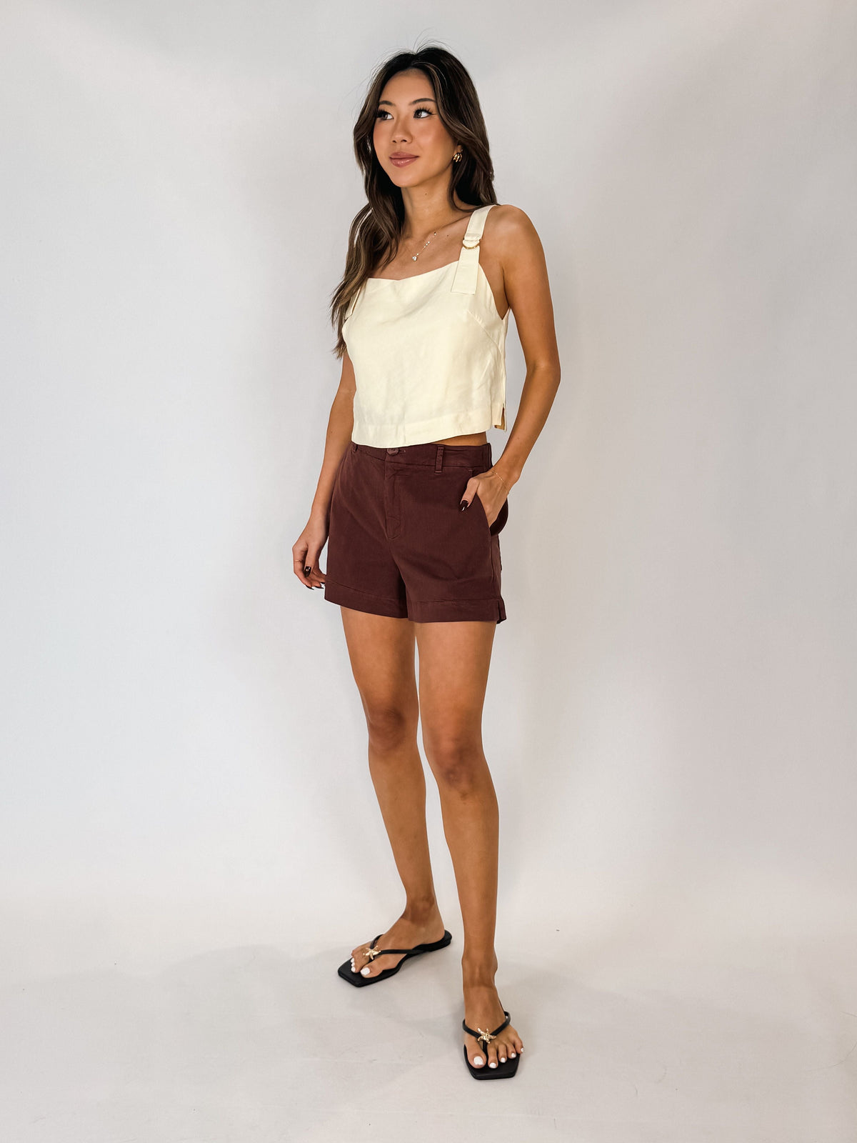 Dress To Buckle Strap Crop Top
