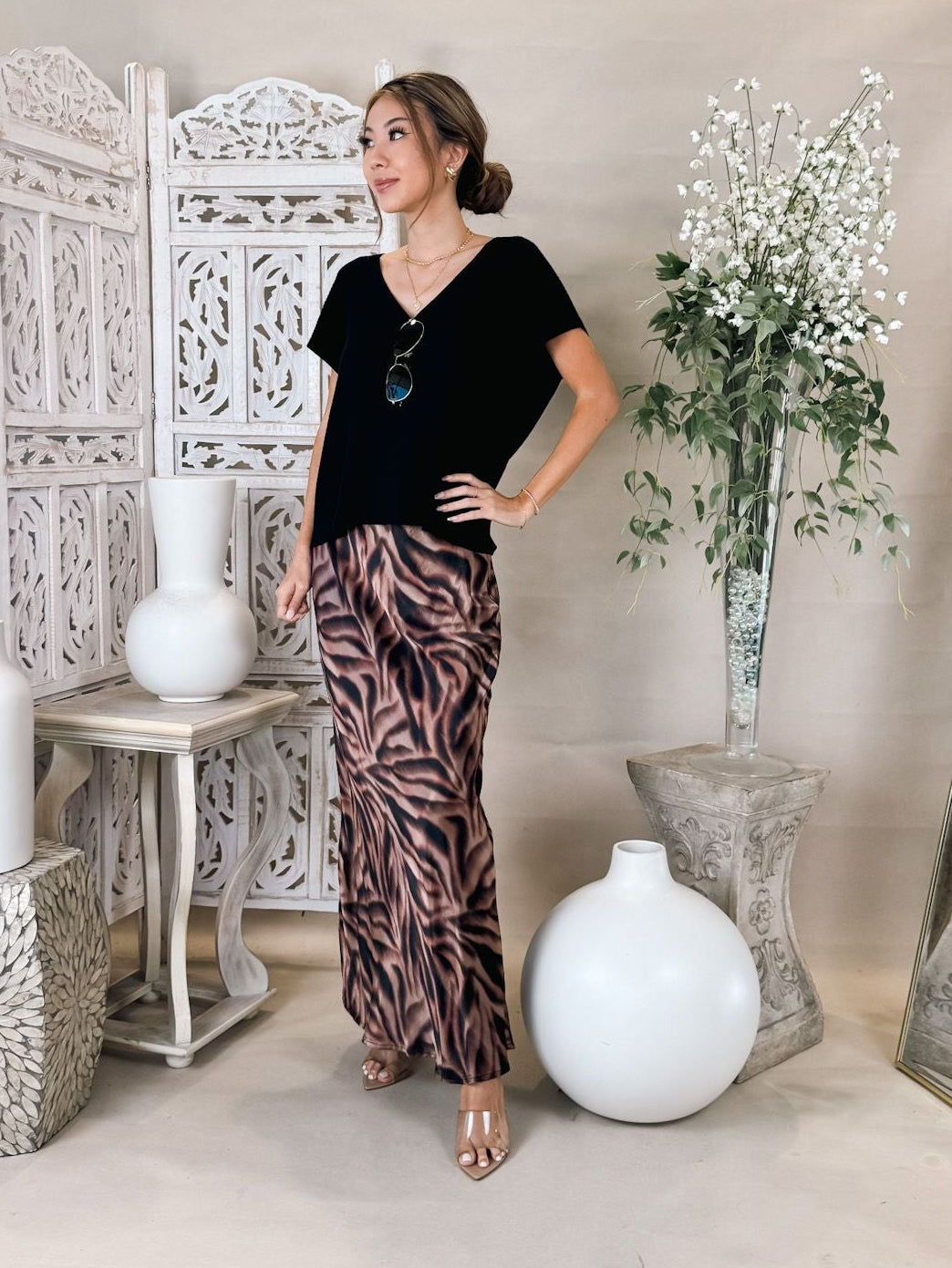 Bella Dahl Maxi Bias Skirt