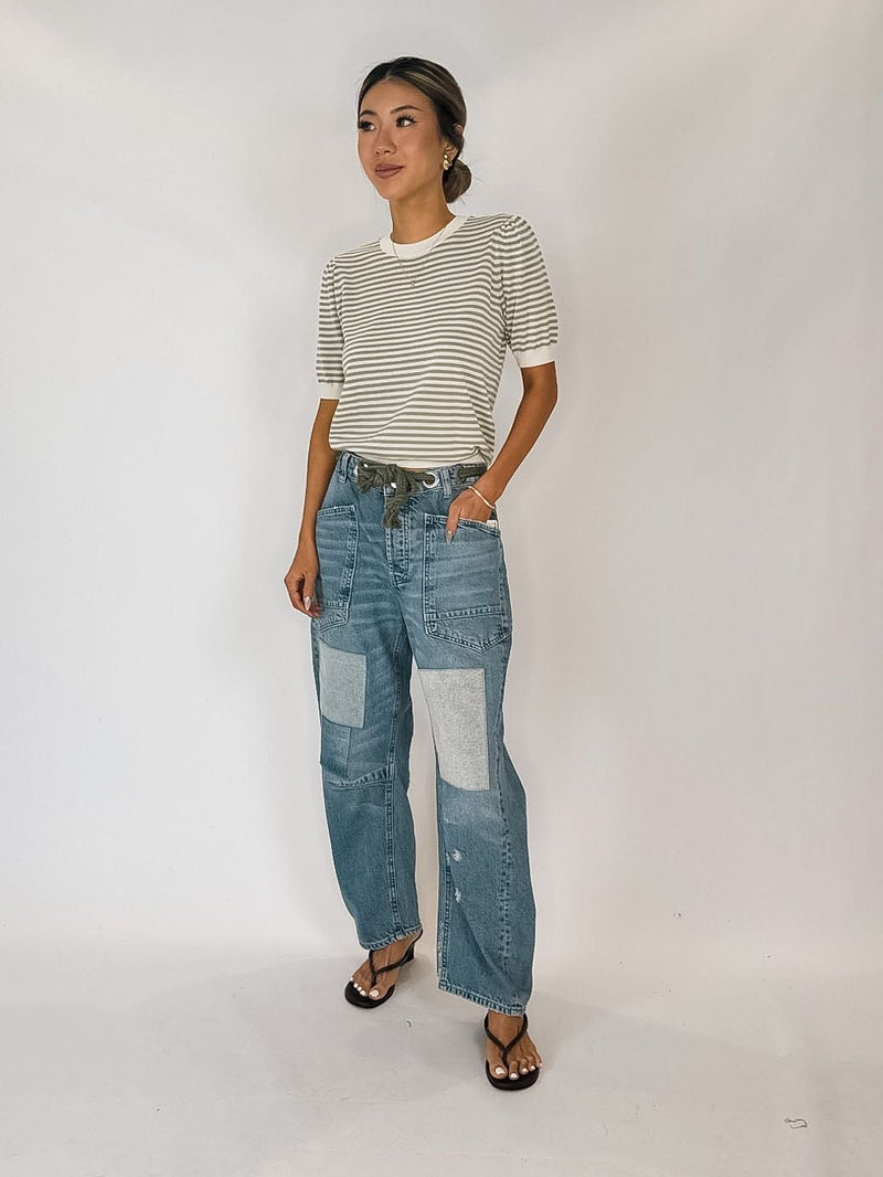 Free People Moxie Low Slung Pull On Jean
