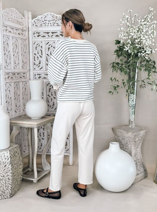 perfectwhitetee Niall French Terry Oversized Crew