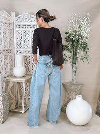 Michael Stars Dot 3/4 Sleeve Tee