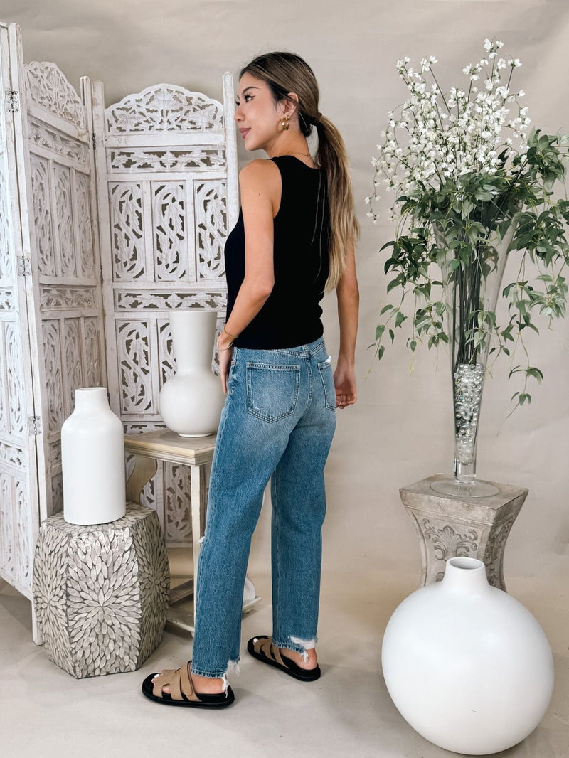 Pistola Cassie Super High Rise Straight Crop