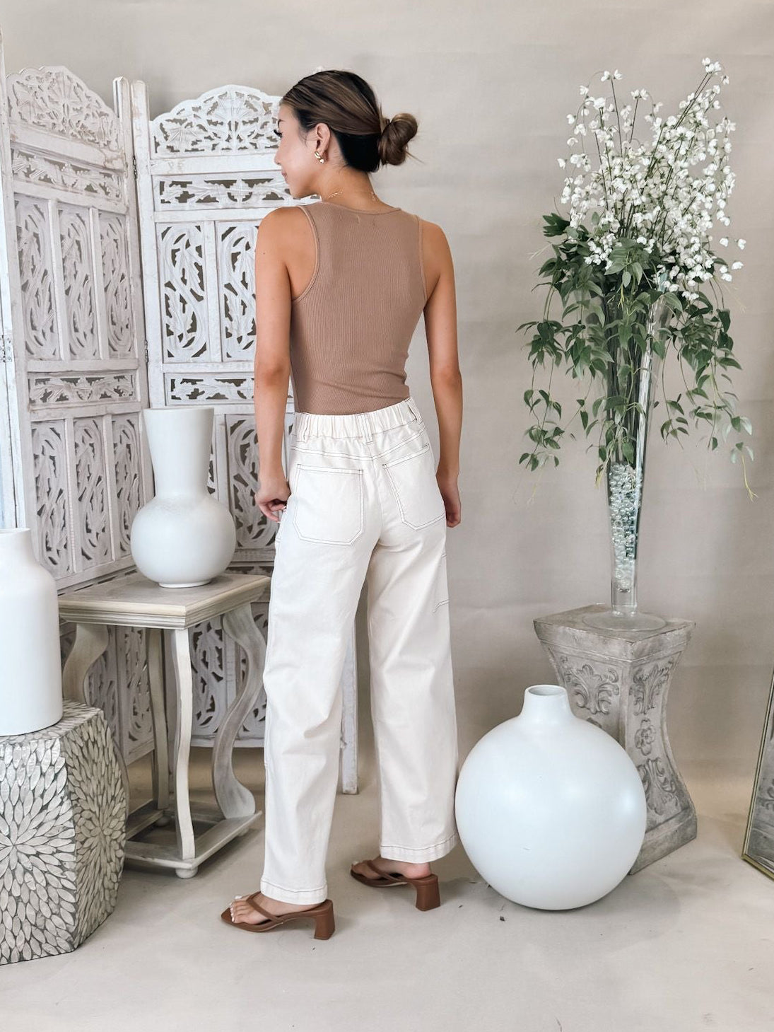 L'Agence Nica Scoop Neck Tank Bodysuit