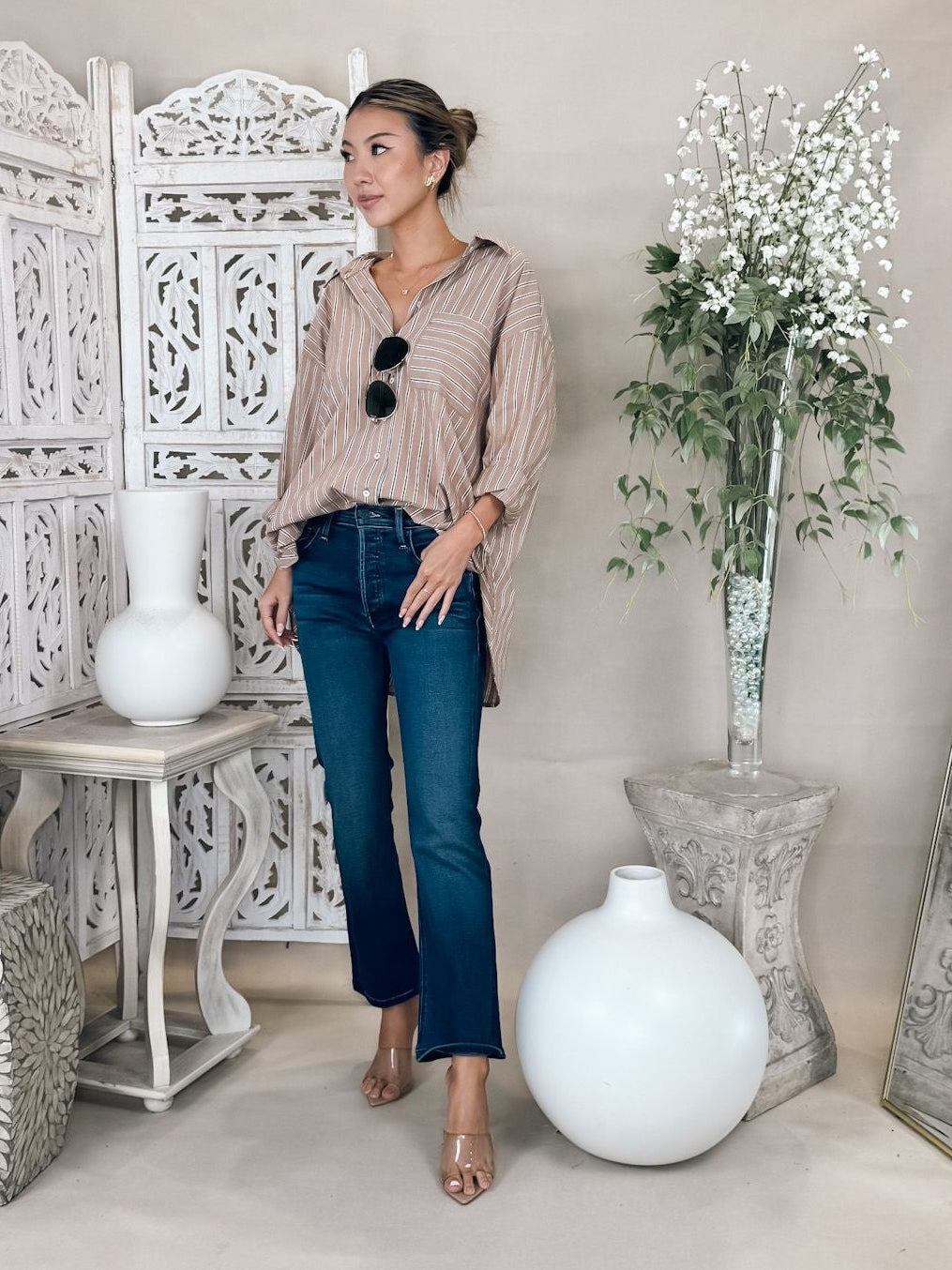 Mother The Mid Rise Dazzler Ankle Jean