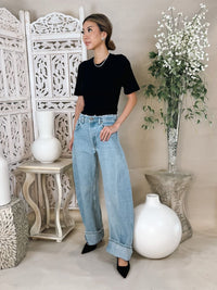 aligrace Tilt Barrel Jean